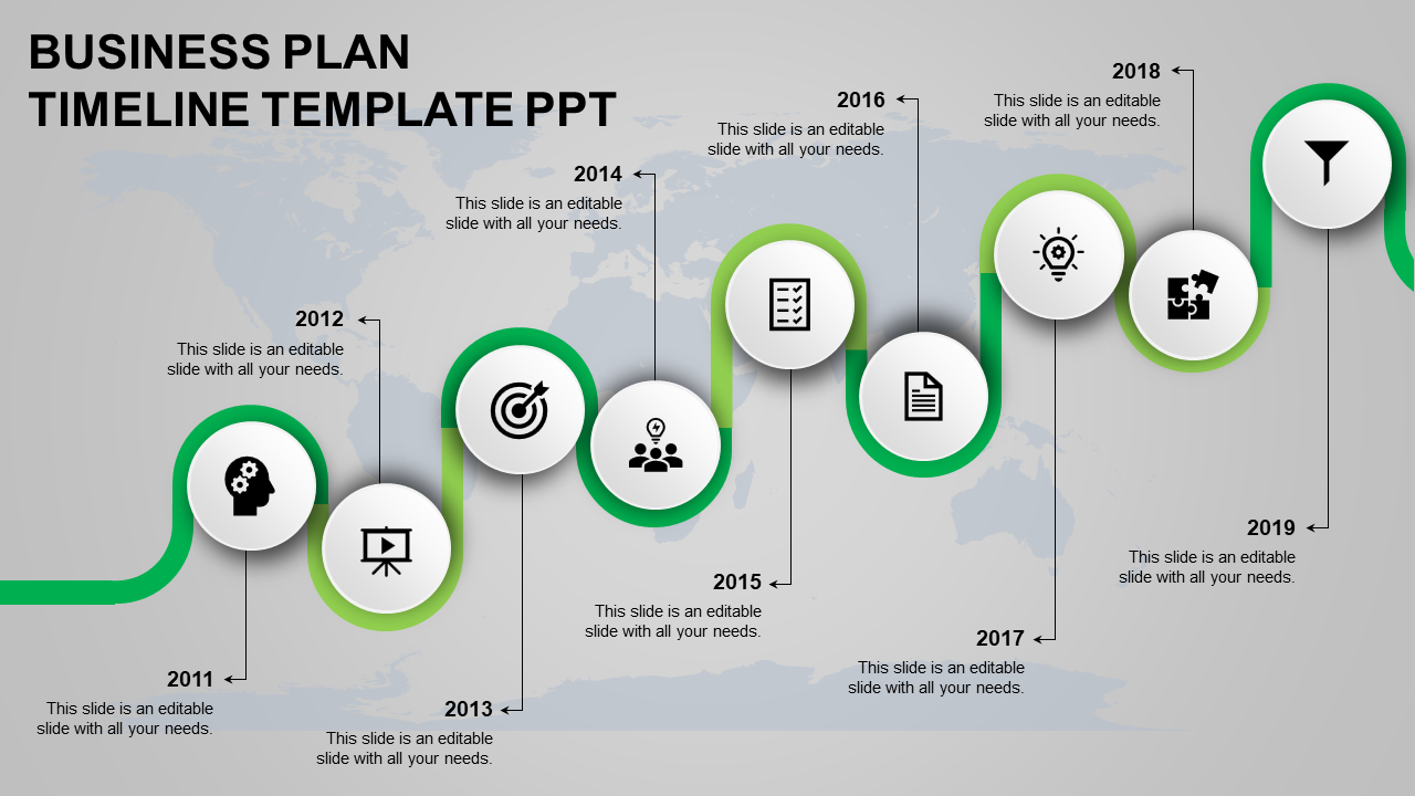 Our Predefined Timeline Template PPT Slide Designs